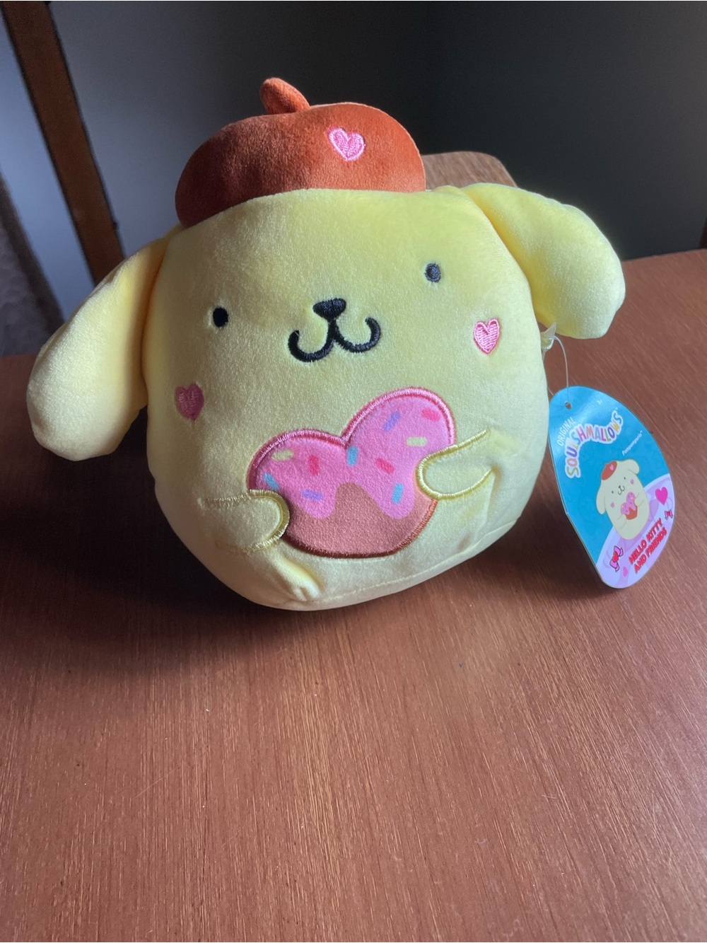 NWT Pompompurin Hello Kitty Valentine’s Day Squishmallows Plush 💕
